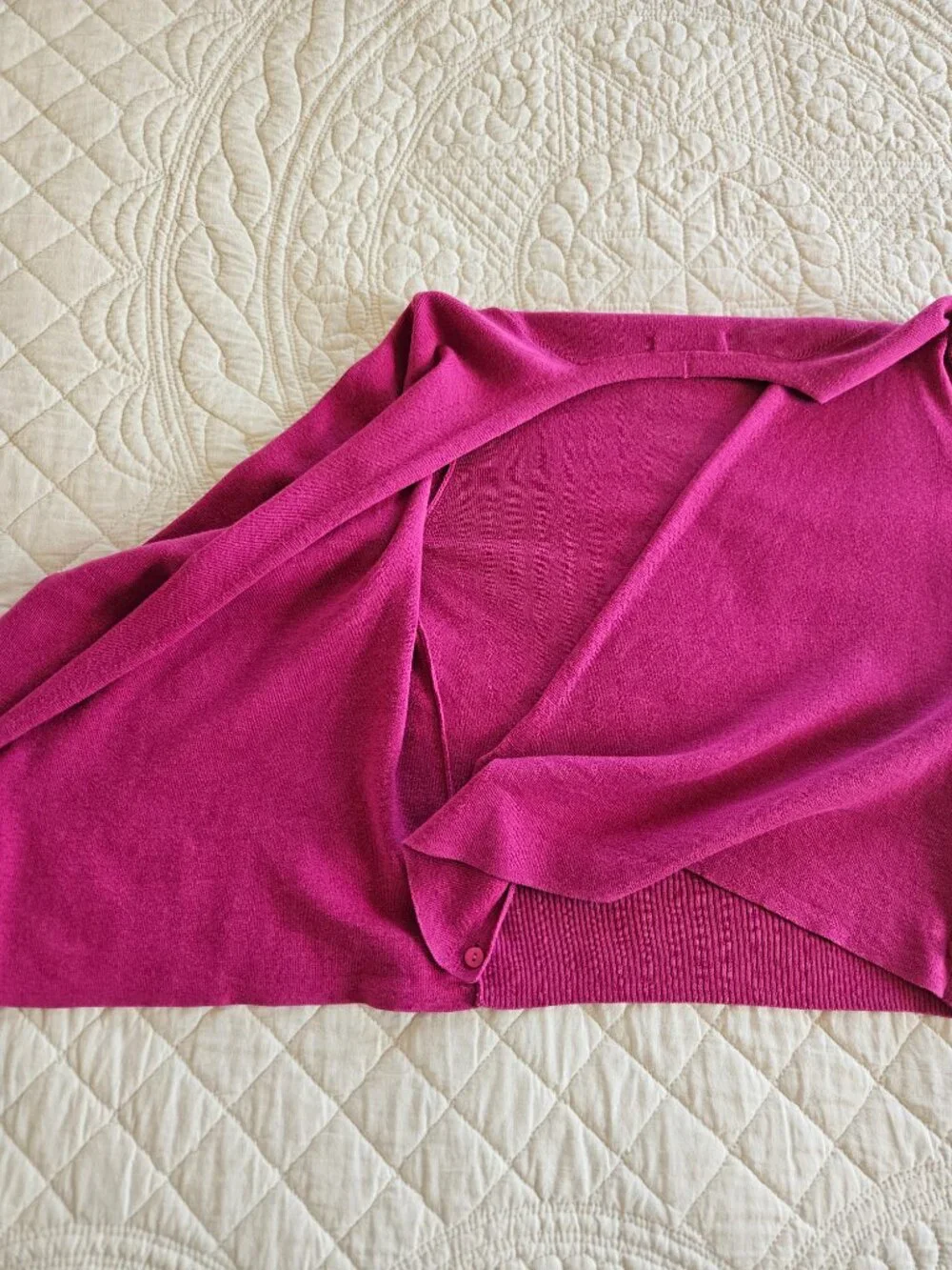NIC+ZOE Women's Deep Pink Wrap Sweater - Size Petite PS